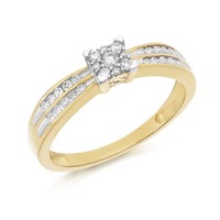 9ct Gold Diamond Ring - 1/4ct - EXCLUSIVE - D6033-O