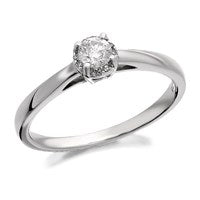 9ct White Gold Diamond Ring - 1/4ct - D6814-K