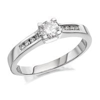9ct White Gold Diamond Ring - 1/3ct - EXCLUSIVE - D7189-S