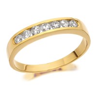 9ct Gold Diamond Half Eternity - 1/3ct - D8063-O