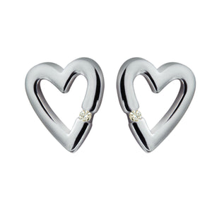 Head Over Heels Silver Earrings