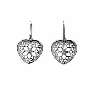 Levanter Heart Drop Earrings