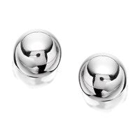 Silver Ball Earrings - 8mm - F0104