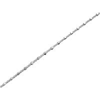 Silver Cubes Anklet - 10in - F2026
