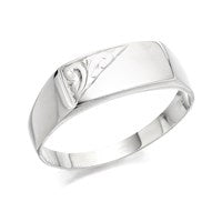 Silver Signet Ring - F4957-S