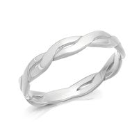 Silver Weave Thumb Ring - F5420-R