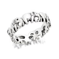 Silver Elephant Ring - 5mm - F5490-R