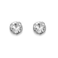 Silver Crystal Andralok Earrings - 3mm - F9910