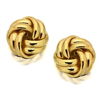 9ct Gold Knot Earrings - 10mm - G0126