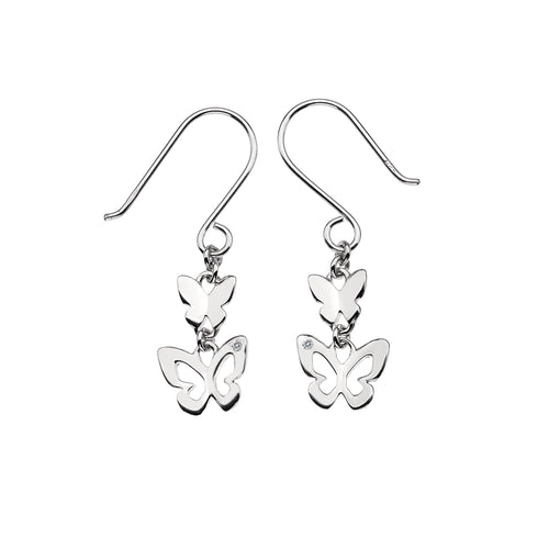 Enchanting Garden Butterfly Drop Earrings