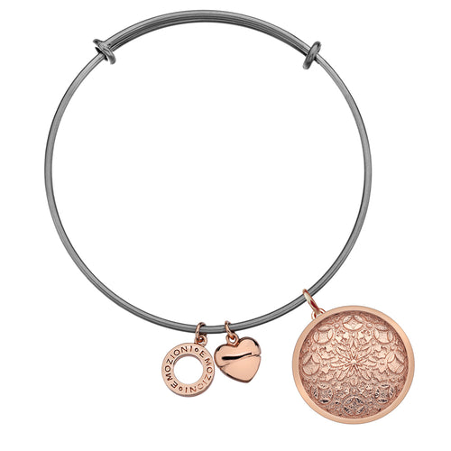 Emozioni Mystical Map Rose Gold Plated Coin and Bangle Set