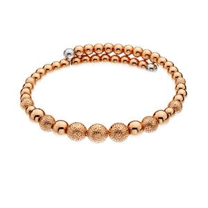 Emozioni Rose Gold Plate Ula Wrap Bangle