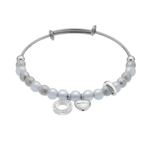 Emozioni Silver Plate Ula Bangle - Serenity