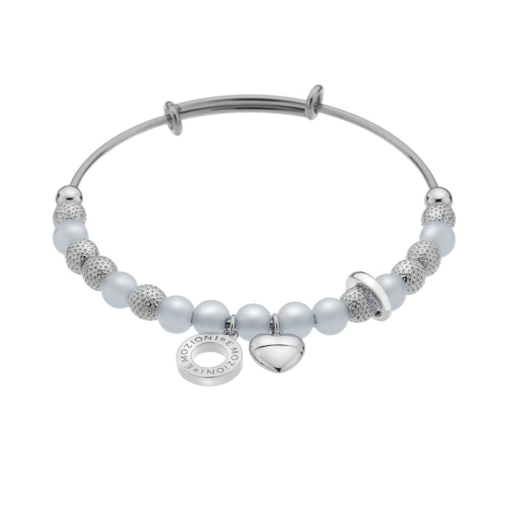 Emozioni Silver Plate Ula Bangle - Serenity