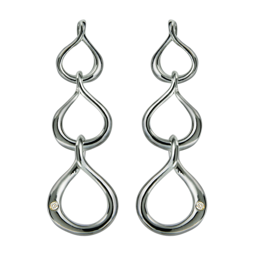 Locked Silver Earrings