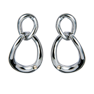 Go with the flow link earrings