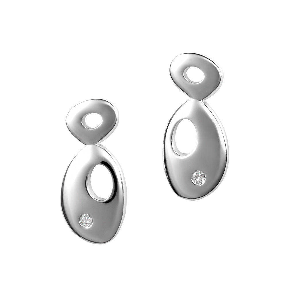 Double Pebble Earrings