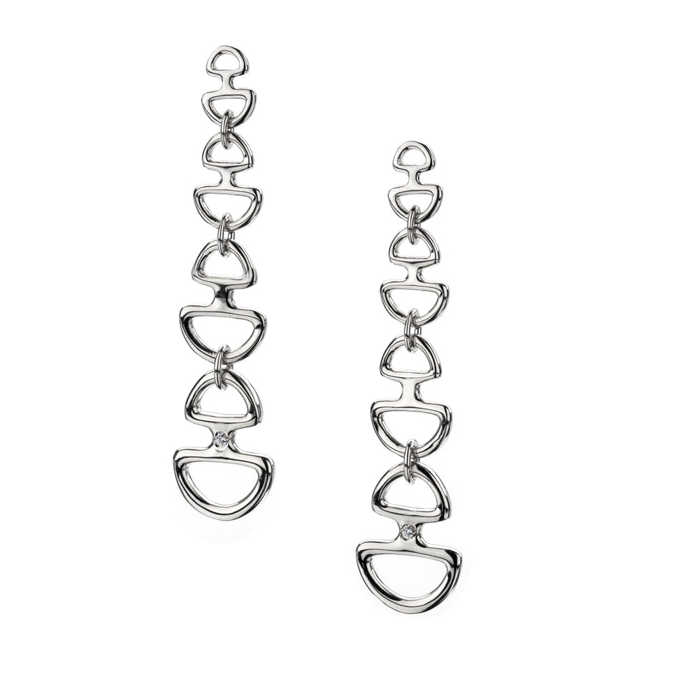 Selene Signature-Link Drop Earrings