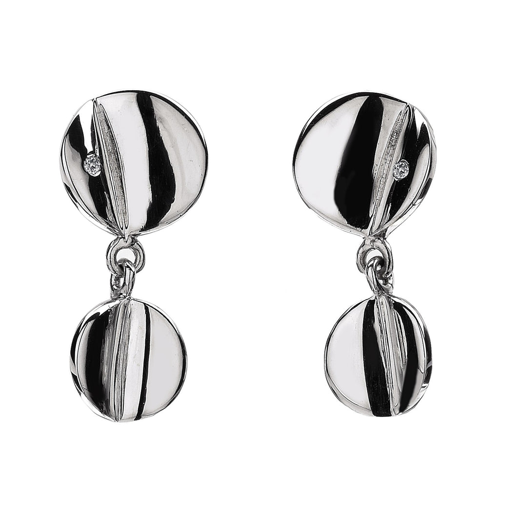 Echo Disc Drop Earrings