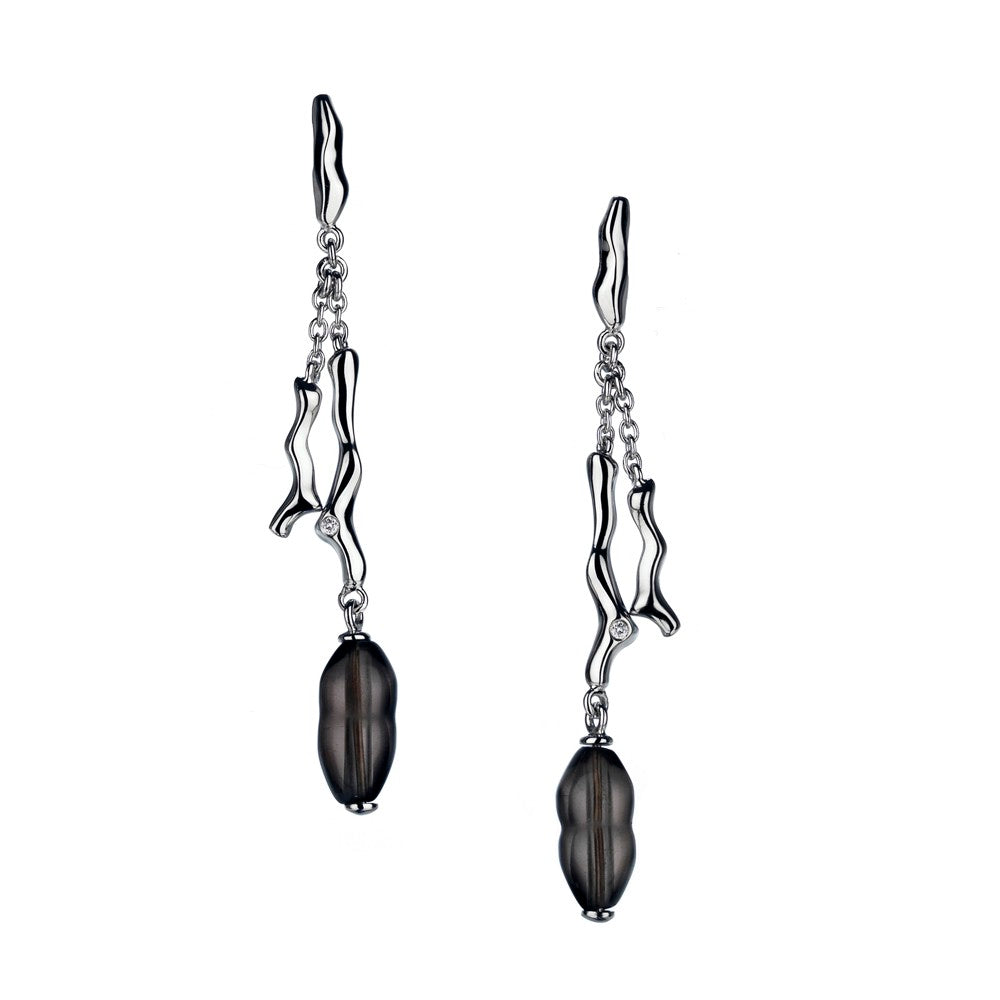 Ionia Smokey Quartz Drop Earrings