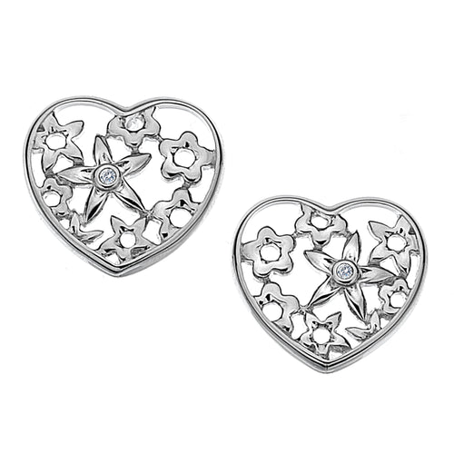 Shades of Spring Silver Earrings