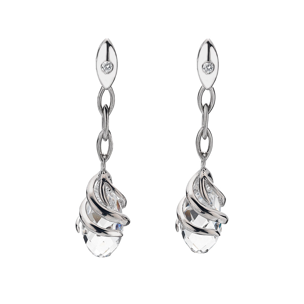 Angel Oval Crystal Earrings made with SWAROVSKI ELEMENTS