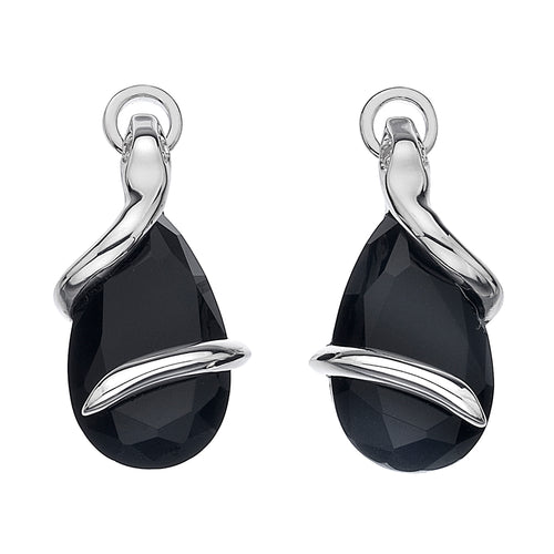 Veleno Drop Earrings - Black