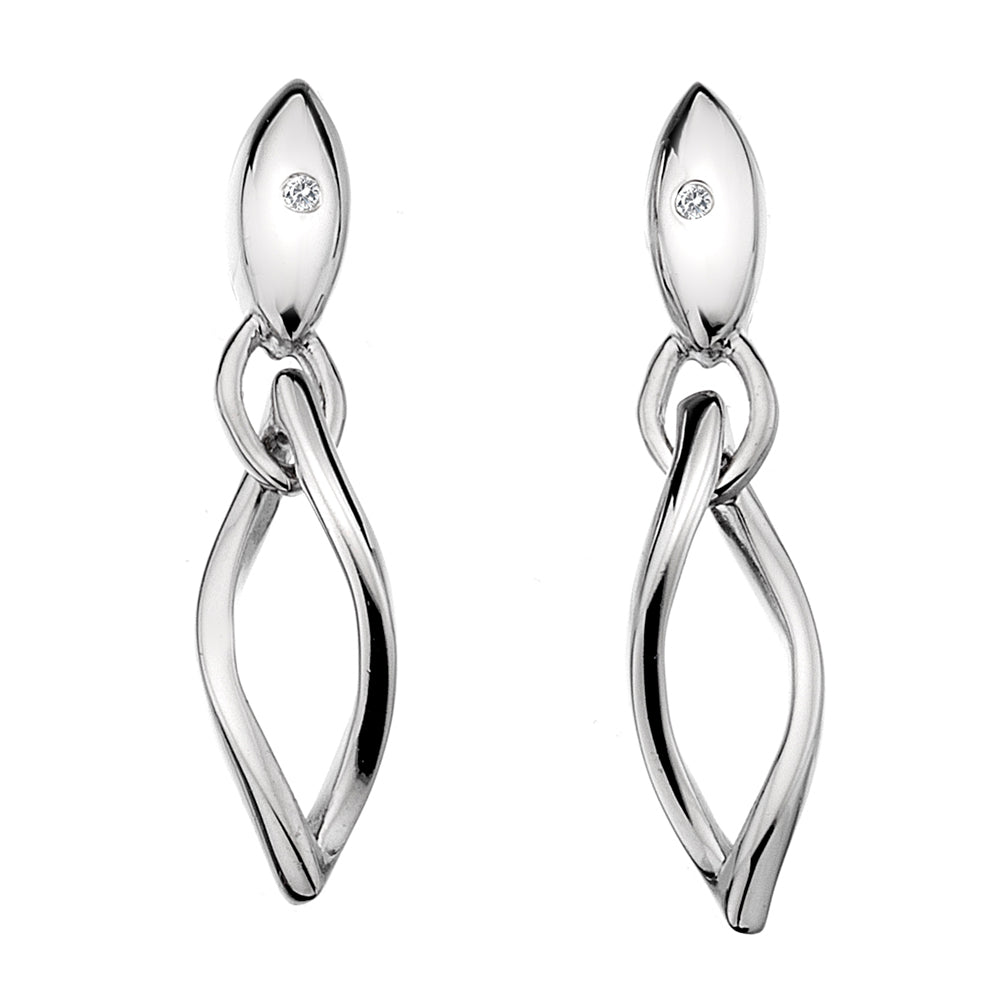 Simply Sparkle Twist Drop Earrings