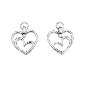 Forever Heart Drop Earrings