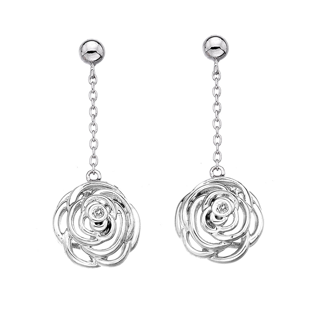 Eternal Rose Drop Earrings