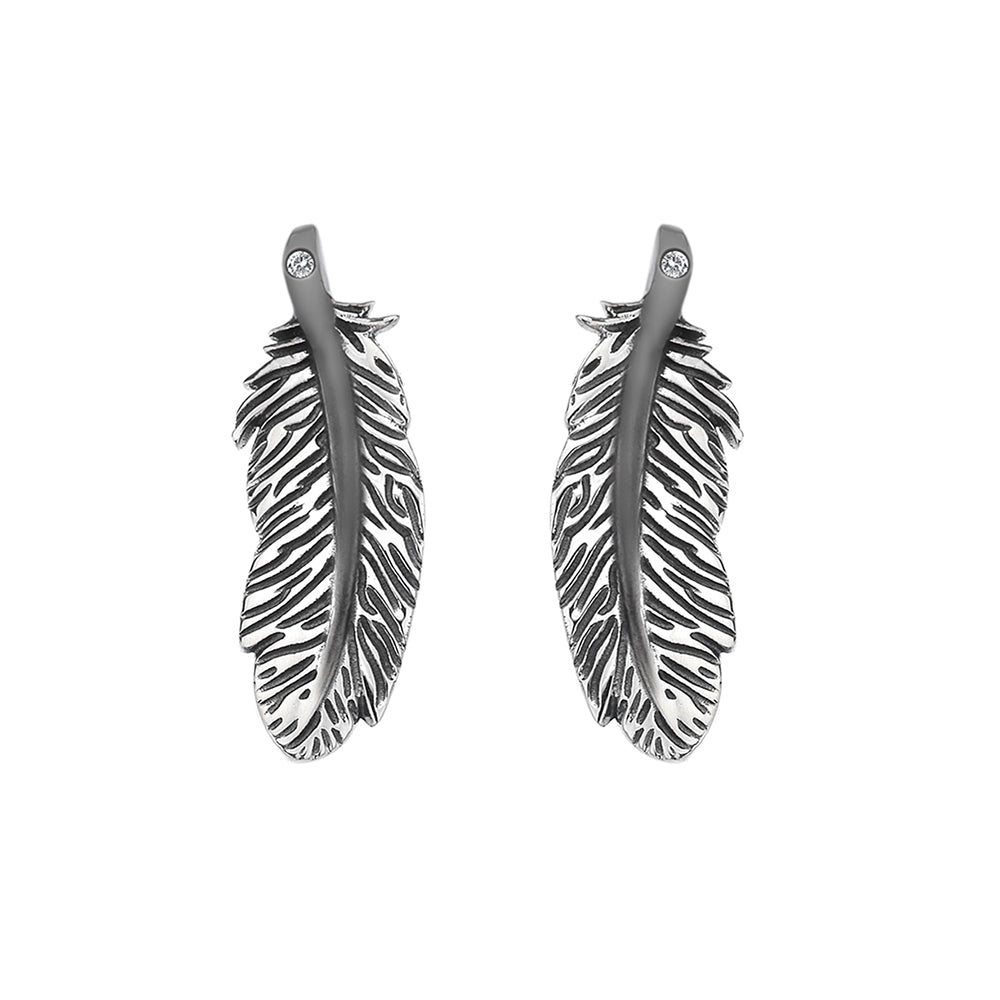 Feather Stud Earrings