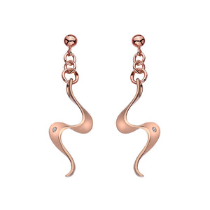 Pirouette Earrings - Rose Gold Plated Sterling Silver