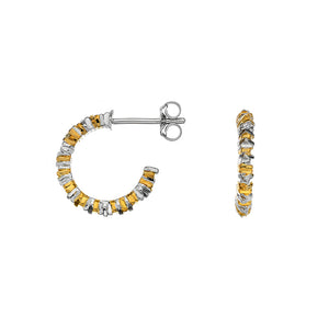 By the Shore Hoop Earrings - Yellow Gold Plated Accents