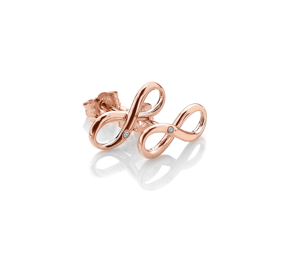 Infinity Earrings - Rose Gold Plated