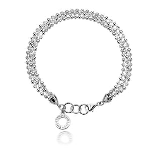 Sterling Silver Bead Bracelet