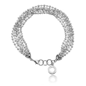 Luxury Sterling Silver Bead Bracelet