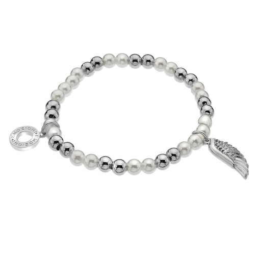 Angel Wing Pearl Bracelet