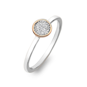 Stargazer Circle Ring - Rose Gold Plated Accents