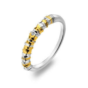 By the Shore Ring - Yellow Gold Plated Accents