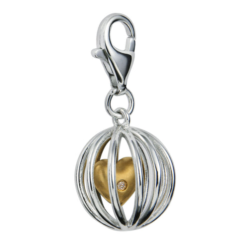 Hot Diamonds 'Caged Heart' Charm