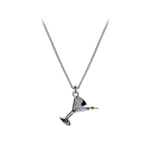 Martini Madness Silver Charm Pendant - Online Exclusive