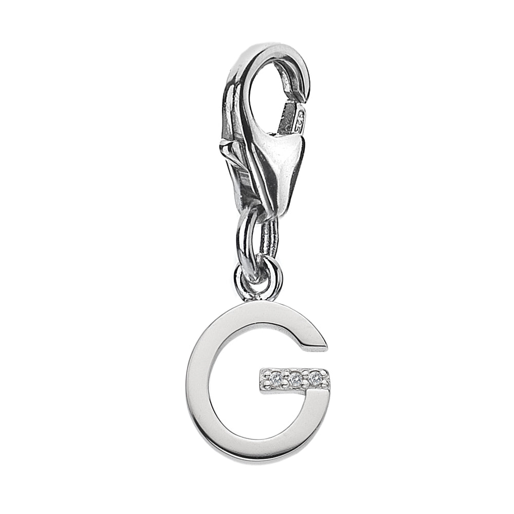 Diamond Letters 'G' Charm