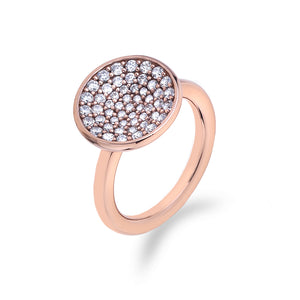 Scintilla Rose Gold Plated Sterling Silver Ring