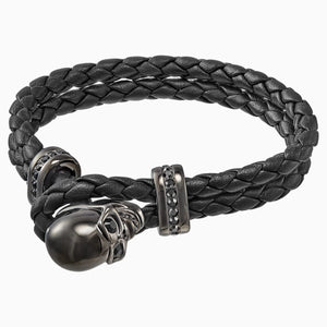 Fran Bracelet, Leather, Black