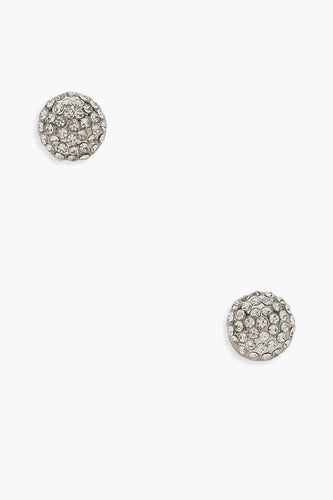 Womens Diamante Cluster Stud Earrings - grey - One Size, Grey