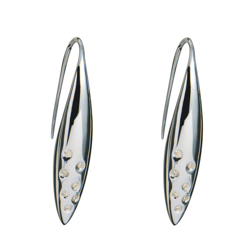 Hailstone Silver Earrings