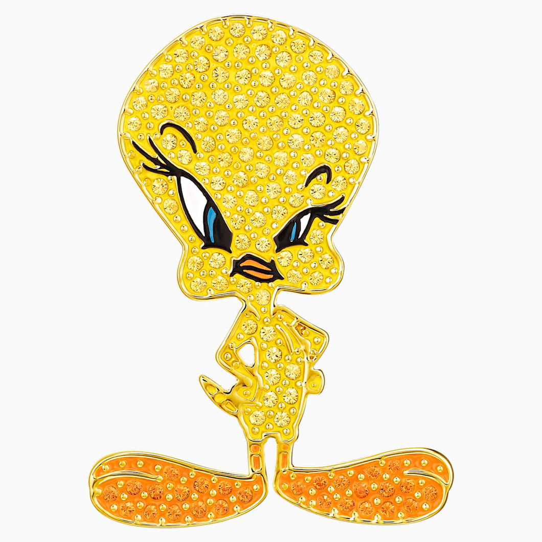 Looney Tunes Tweety Tie Pin, Yellow, Gold-tone plated