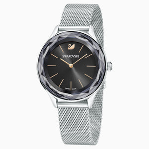 Octea Nova Watch, Milanese bracelet, Black, Stainless steel