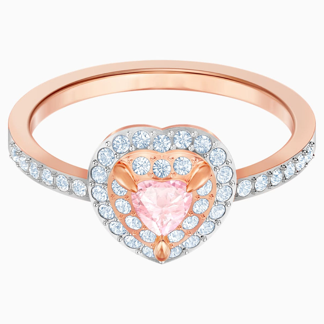 One Ring, Multi-coloured, Rose-gold tone plated