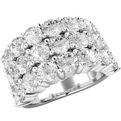 A stunning Round Brilliant cut diamond dress ring in 18ct white gold